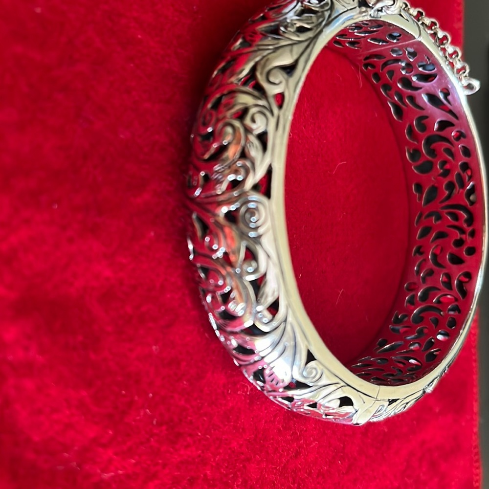 Silpada Sterling Silver Hinged Bangle - image 1